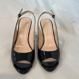 Cole Haan Margot Sling Black Patent Size 8.5 B Neiman Marcus *NWT*